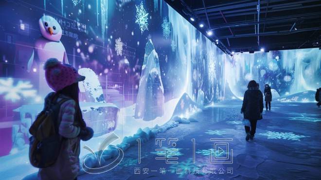 多媒体互动冰雪冰雕展厅设计方案一冰雪一世界沉浸式展馆AI方案(图2)