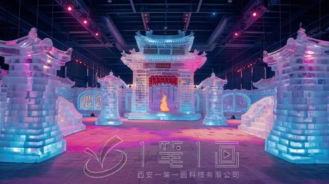 多媒体互动冰雪冰雕展厅设计方案一冰雪一世界沉浸式展馆AI方案(图5)