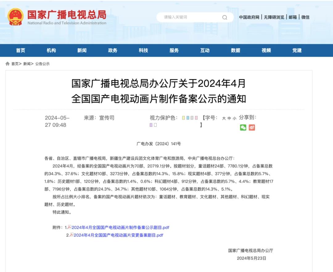 最新！广电总局公示一批国产电视动画片制作备案名单(图6)