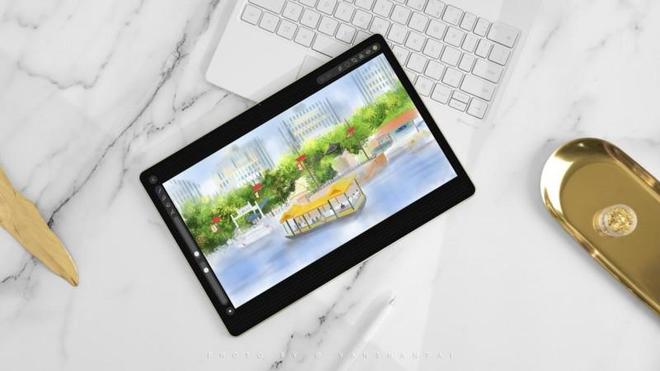 九游娱乐：数字绘画再现《千里江山图》华为天生会画开拓自由创作空间(图3)