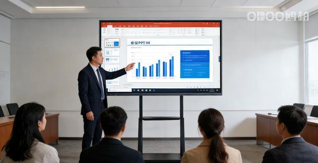 OBOO鸥柏丨100英寸国产品牌电子白板双系统多媒体教育机构(图2)