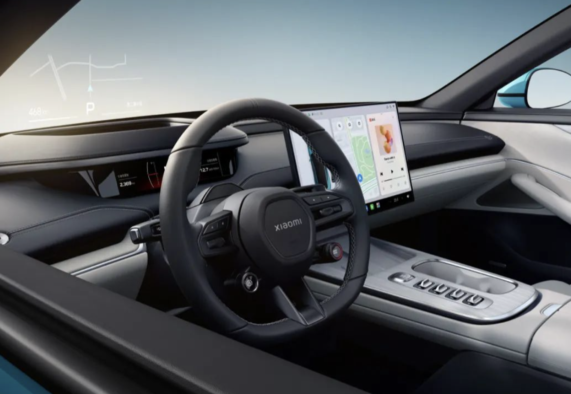 九游娱乐文化：小米SU7内饰设计曝光：好用好看以人为本(图3)