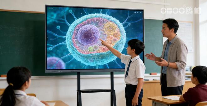 OBOO鸥柏丨55英寸统信UOS会议触摸屏触控会议室互动宣传一体机(图3)